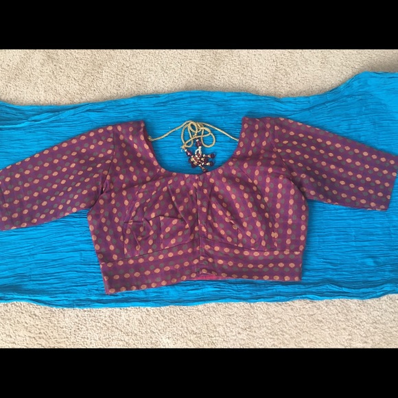 In sale-Chaniya choli, can fit to girl size 14-16 and women’s size small - Picture 4 of 8